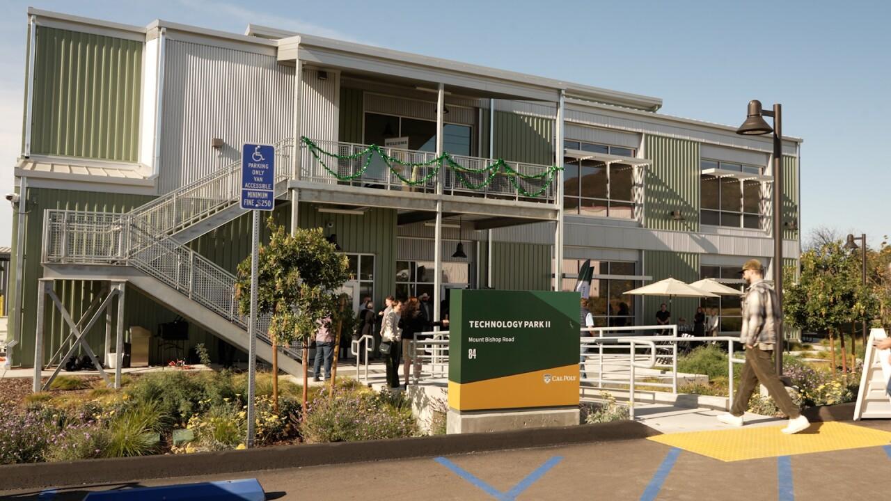 Image of the Cal Poly Partners Ribbon Cutting at the Technology Park II.
